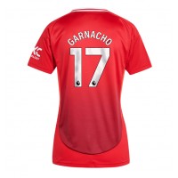 Maglia Calcio Manchester United Alejandro Garnacho #17 Prima Divisa Donna 2024-25 Manica Corta